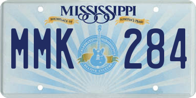 MS license plate MMK284