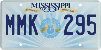 MS license plate MMK295
