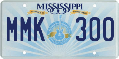 MS license plate MMK300