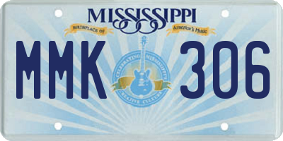 MS license plate MMK306