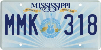 MS license plate MMK318