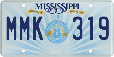 MS license plate MMK319