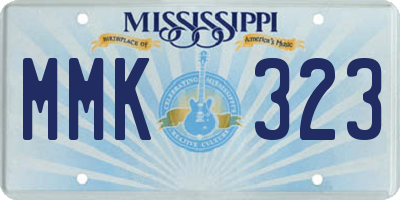 MS license plate MMK323
