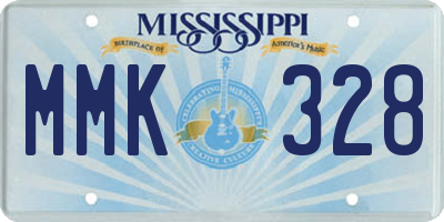 MS license plate MMK328