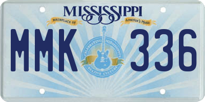 MS license plate MMK336