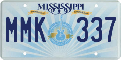 MS license plate MMK337