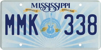MS license plate MMK338