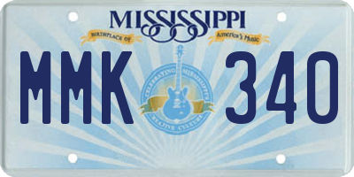 MS license plate MMK340