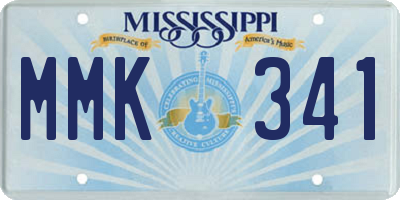 MS license plate MMK341