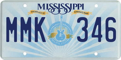MS license plate MMK346