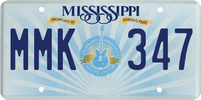 MS license plate MMK347