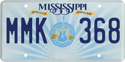 MS license plate MMK368