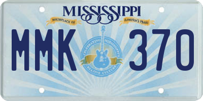 MS license plate MMK370