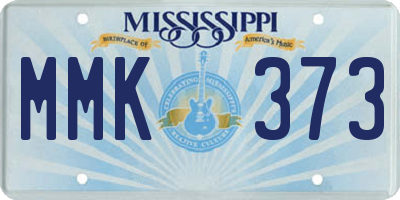 MS license plate MMK373