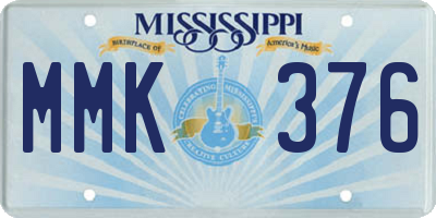 MS license plate MMK376
