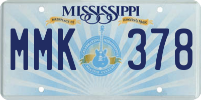MS license plate MMK378