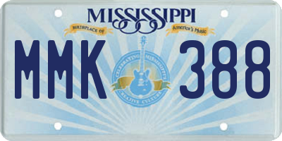 MS license plate MMK388