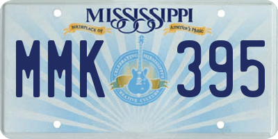 MS license plate MMK395