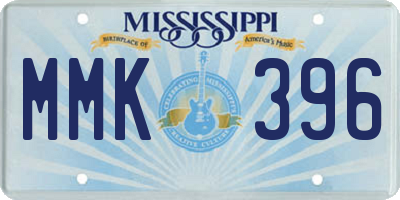 MS license plate MMK396