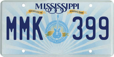 MS license plate MMK399