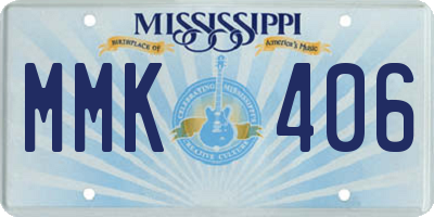 MS license plate MMK406