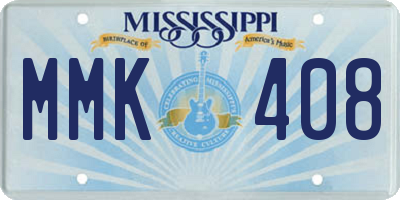 MS license plate MMK408