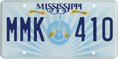 MS license plate MMK410