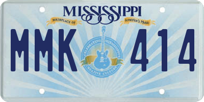 MS license plate MMK414
