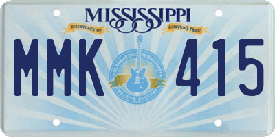 MS license plate MMK415