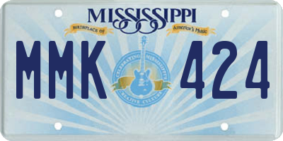 MS license plate MMK424