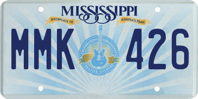 MS license plate MMK426