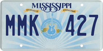 MS license plate MMK427