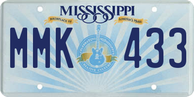 MS license plate MMK433
