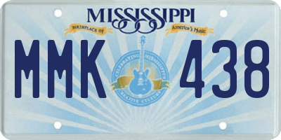 MS license plate MMK438