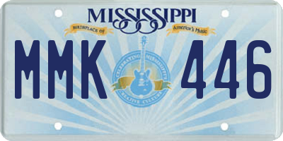 MS license plate MMK446
