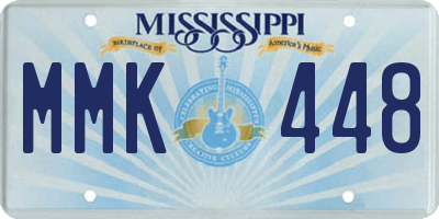 MS license plate MMK448