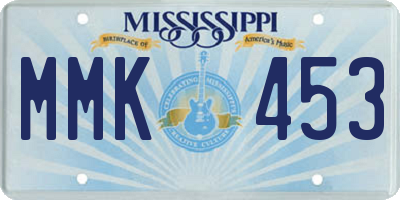 MS license plate MMK453
