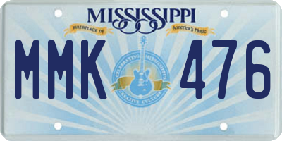 MS license plate MMK476