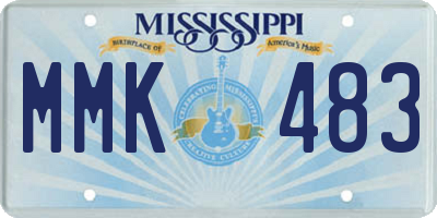 MS license plate MMK483
