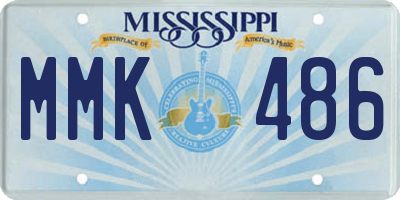 MS license plate MMK486