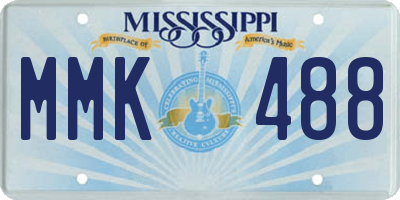 MS license plate MMK488
