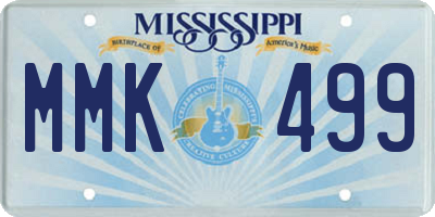 MS license plate MMK499