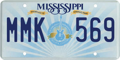 MS license plate MMK569