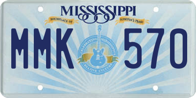 MS license plate MMK570
