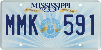 MS license plate MMK591