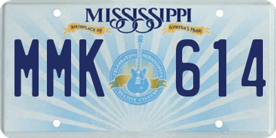 MS license plate MMK614