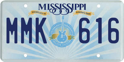 MS license plate MMK616