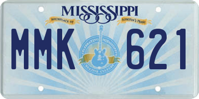 MS license plate MMK621