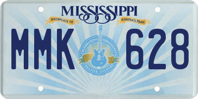 MS license plate MMK628