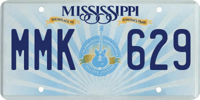 MS license plate MMK629